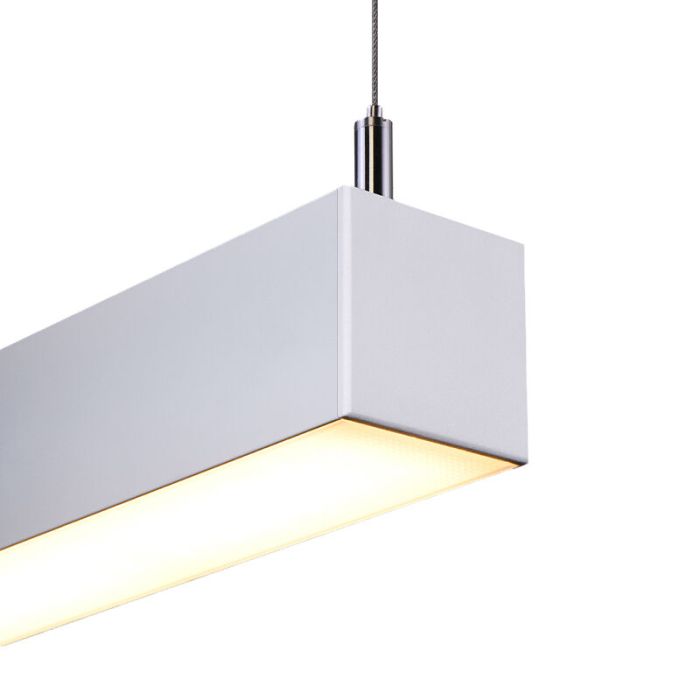 Lámpara colgante de aluminio blanca, Mascha, 48W, 3000K LED