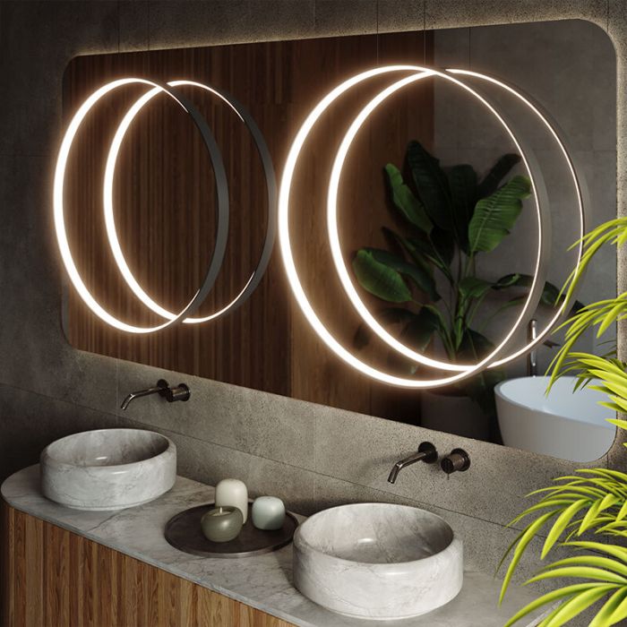 Lámpara colgante de aluminio negra, Ringo, 50W, 3000K LED