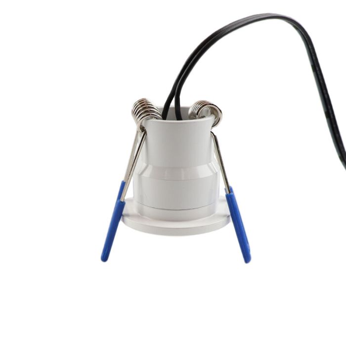 6 focos empotrables blancos para porche Dico, IP65, con set de conexión y mando a distancia