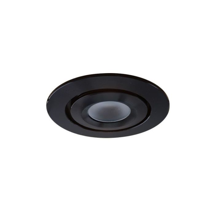 3 focos empotrables inteligentes orientables para porche Rona, IP44, con set de conexión, negro