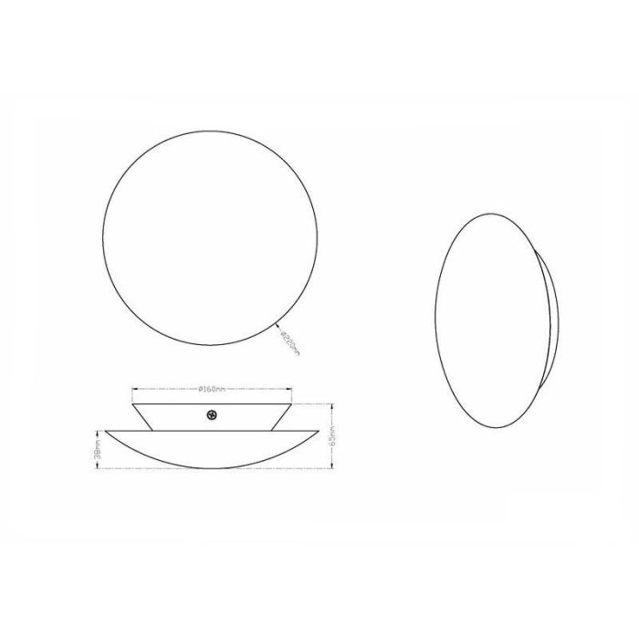 Aplique diseño dorado, Wilke, 8W, 3000K LED