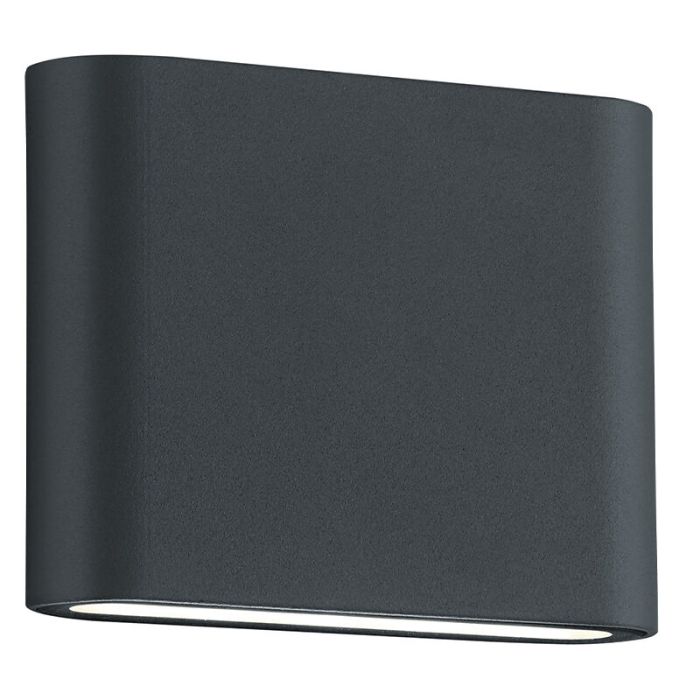 Lámpara exterior moderna antracita, Bridlington, 2,5W, 3000K LED, IP54