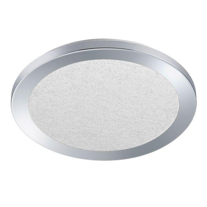 Plafón de techo moderno cromado, Marie, 15W, 3000K LED, IP44