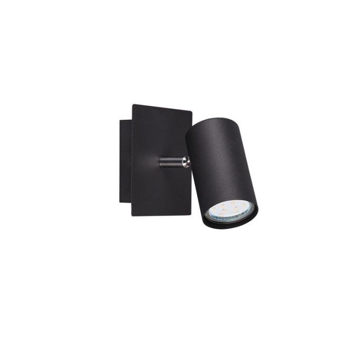 Foco de pared moderno negro, Kaso