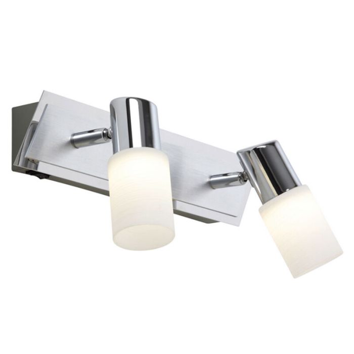 Foco de techo de vidrio gris, Morely, 4,3W, 3000K LED, con interruptor