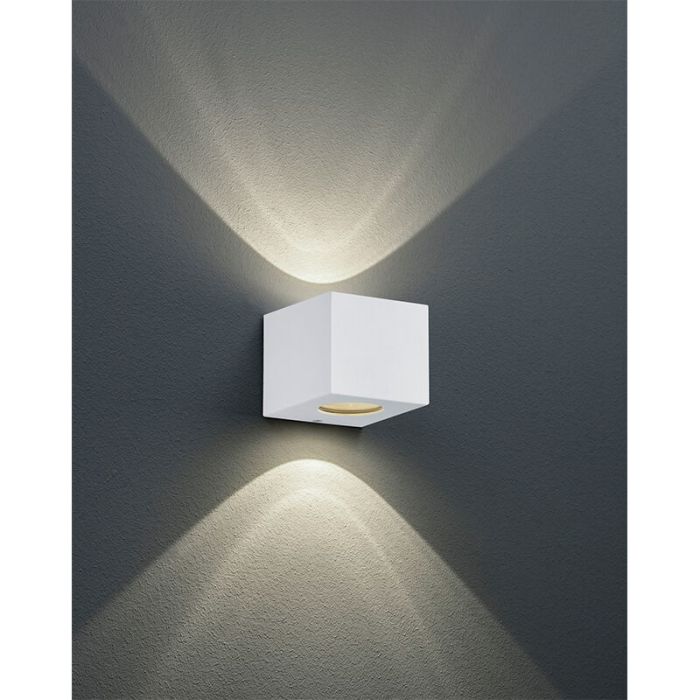Lámpara exterior diseño blanca, Sandby, 2W, 3000K LED, IP44
