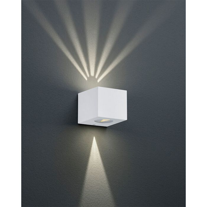 Lámpara exterior diseño blanca, Sandby, 2W, 3000K LED, IP44