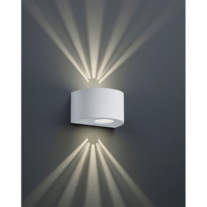 Lámpara exterior diseño blanca, Sandkas, 2W, 3000K LED, IP44