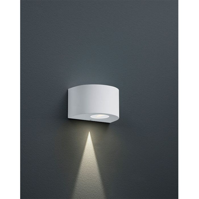 Lámpara exterior diseño blanca, Sandkas, 2W, 3000K LED, IP44