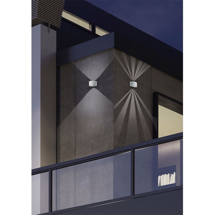 Lámpara exterior diseño blanca, Sandkas, 2W, 3000K LED, IP44