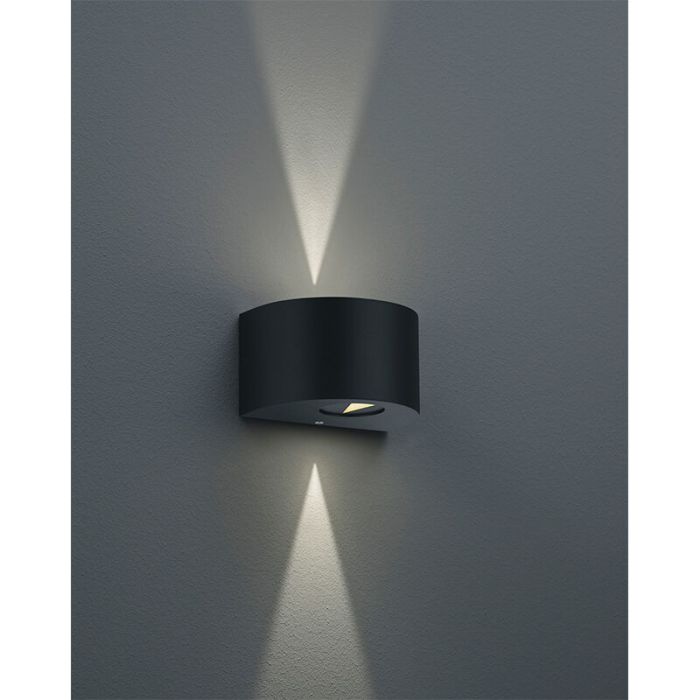 Lámpara exterior diseño negra, Sandkas, 2W, 3000K LED, IP44