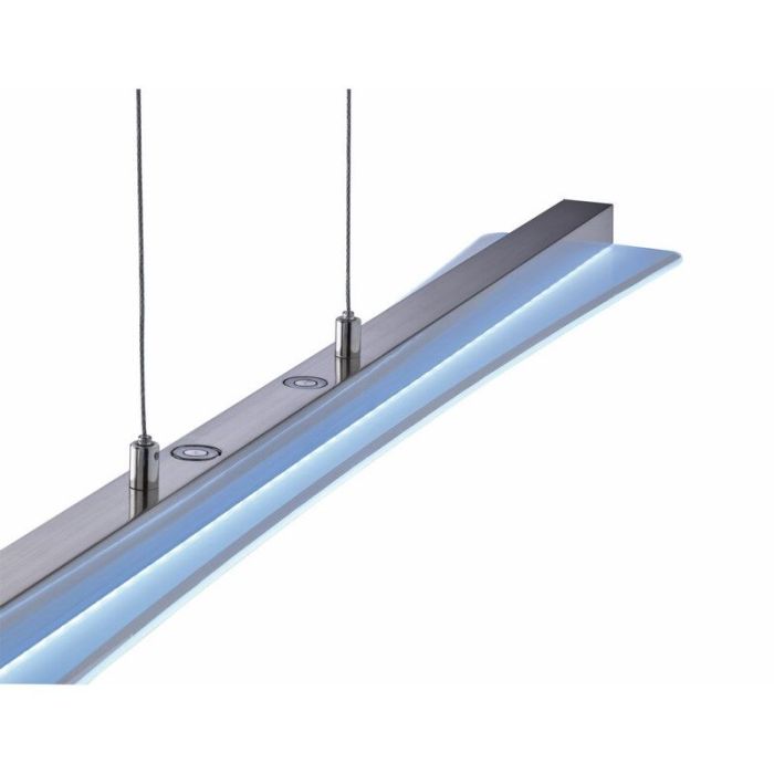 Lámpara colgante moderna níquel, Port, 18W, ajustable entre luz blanco cálido y frío LED