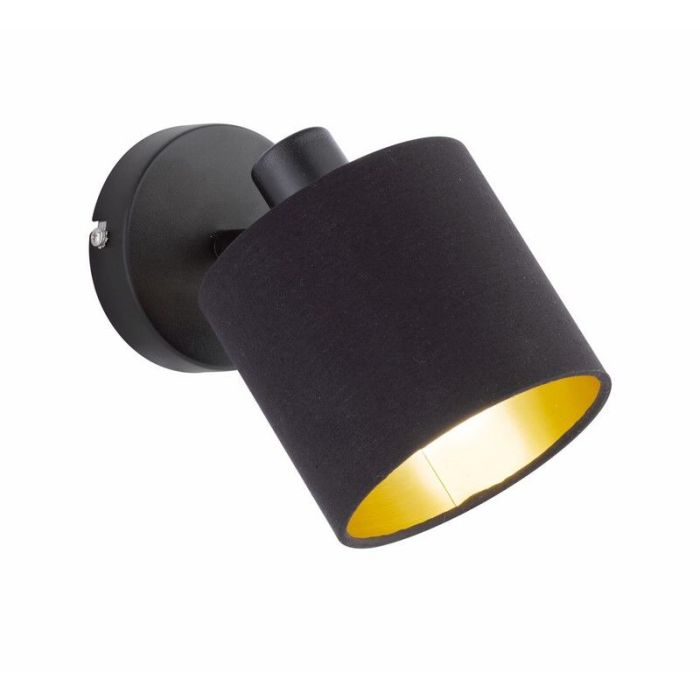 Foco de pared moderno negro, Koge