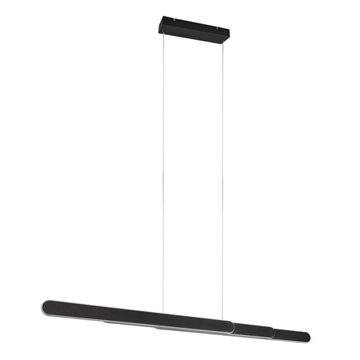 Lámpara colgante diseño negra, Dwayn, 48W, ajustable entre luz blanco cálido y frío LED, con regulador táctil