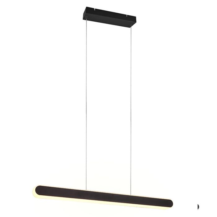 Lámpara colgante diseño negra, Dwayn, 48W, ajustable entre luz blanco cálido y frío LED, con regulador táctil