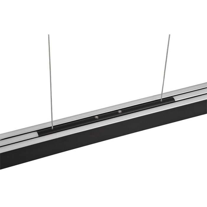 Lámpara colgante diseño negra, Dwayn, 48W, ajustable entre luz blanco cálido y frío LED, con regulador táctil