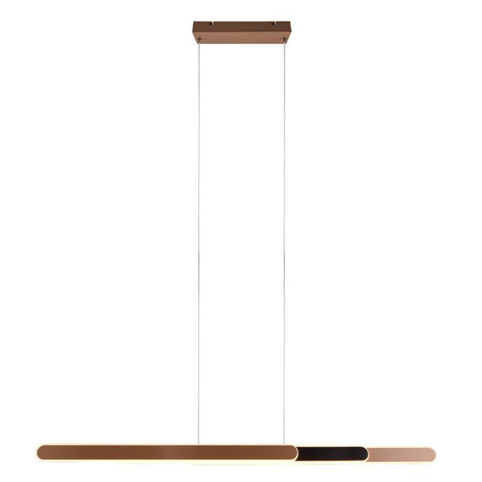 Lámpara colgante diseño latón, Dwayn, 48W, ajustable entre luz blanco cálido y frío LED, con regulador táctil