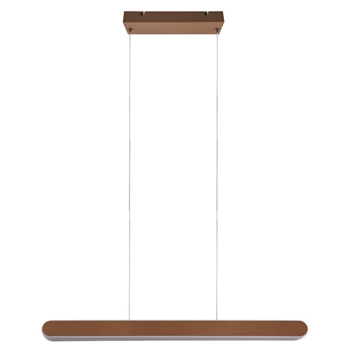 Lámpara colgante diseño latón, Dwayn, 48W, ajustable entre luz blanco cálido y frío LED, con regulador táctil