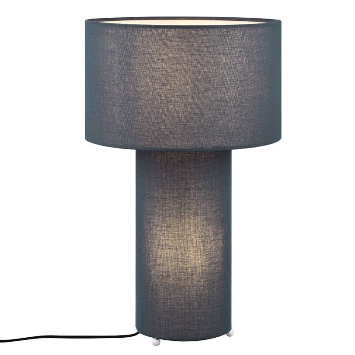 Lámpara de mesa de tela azul, Denilson