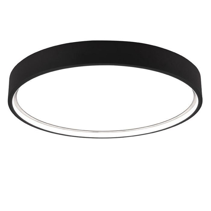 Plafón de techo moderno negro, Destin, 29W, ajustable entre luz blanco cálido y frío LED