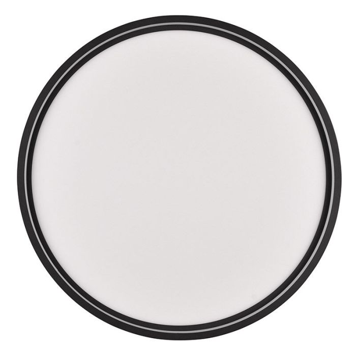 Plafón de techo moderno negro, Destin, 29W, ajustable entre luz blanco cálido y frío LED