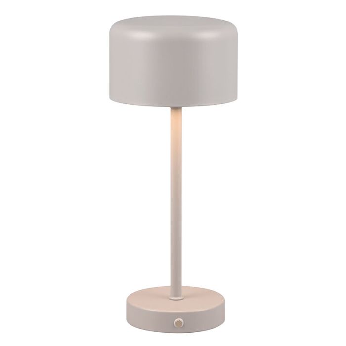 Lámpara de mesa moderna gris, Dustin, 1,5W, 3000K LED, con regulador táctil