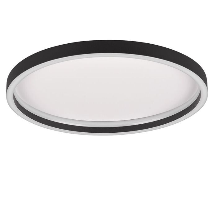 Plafón de techo diseño negro, Gilbert, 20W, 3000K LED