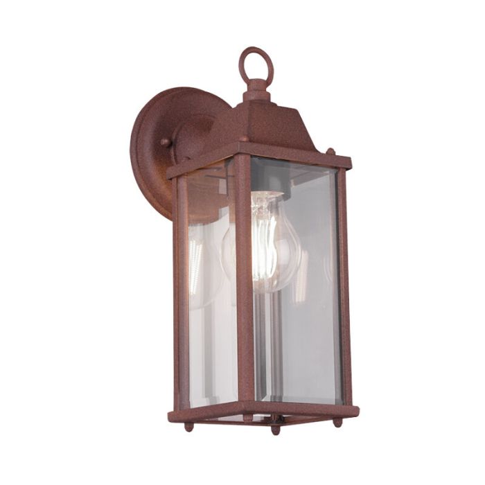 Lámpara exterior industrial color óxido, Celeste, IP23