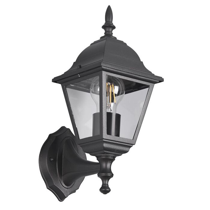 Lámpara exterior antigua negra, Lavina, IP44