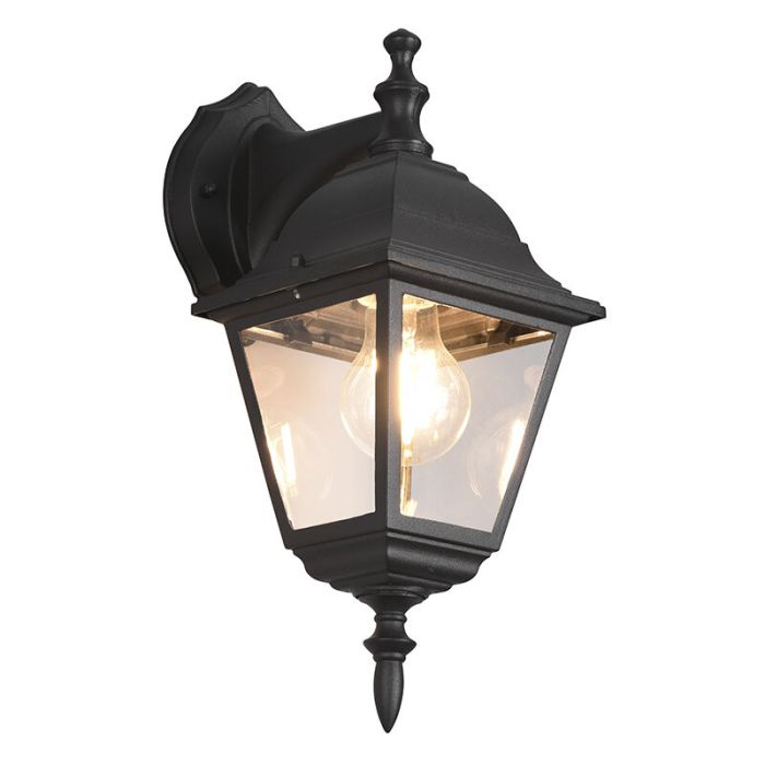 Lámpara exterior antigua negra, Lavina, IP44