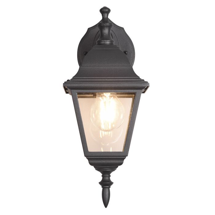 Lámpara exterior antigua negra, Lavina, IP44