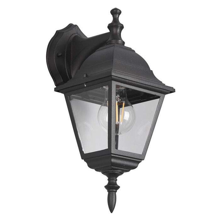 Lámpara exterior antigua negra, Lavina, IP44