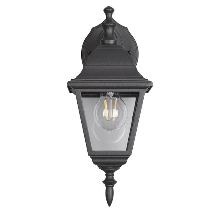 Lámpara exterior antigua negra, Lavina, IP44