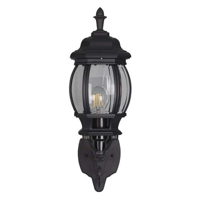 Lámpara exterior antigua negra, Evander, IP23
