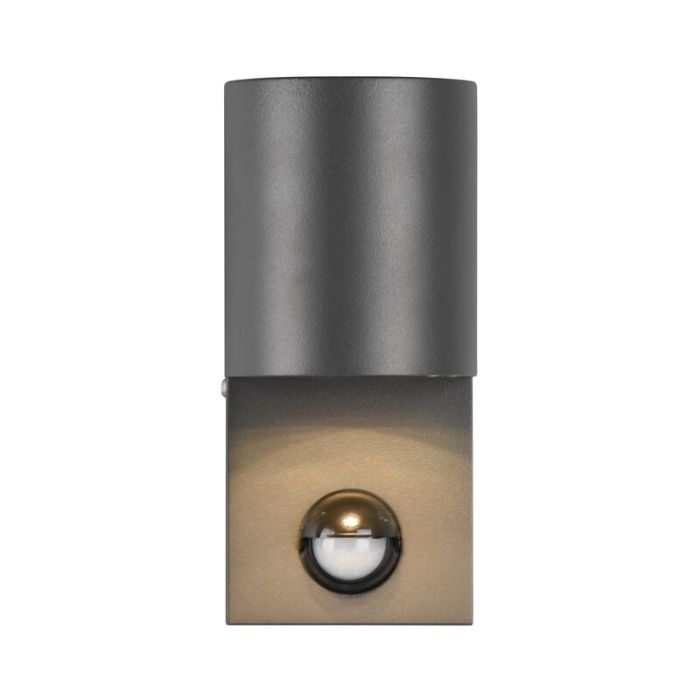 Aplique exterior con sensor de movimiento moderno antracita, Laurien, IP44