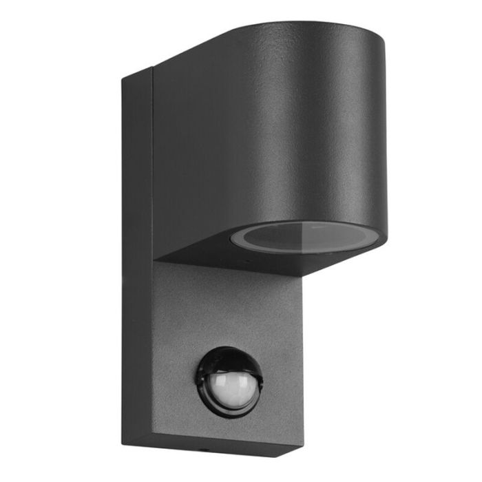 Aplique exterior con sensor de movimiento moderno antracita, Laurien, IP44