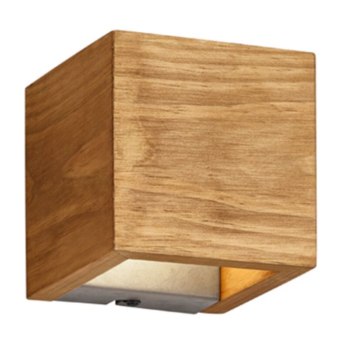 Aplique up down de madera marrón, Deka, 4W, 3000K LED