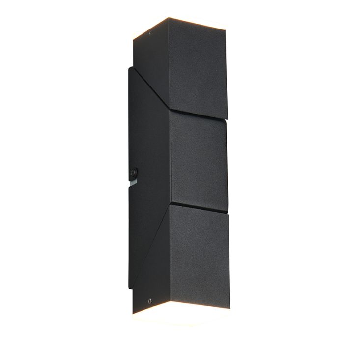 Aplique up down moderno negro, Lok, 3W, 3000K LED