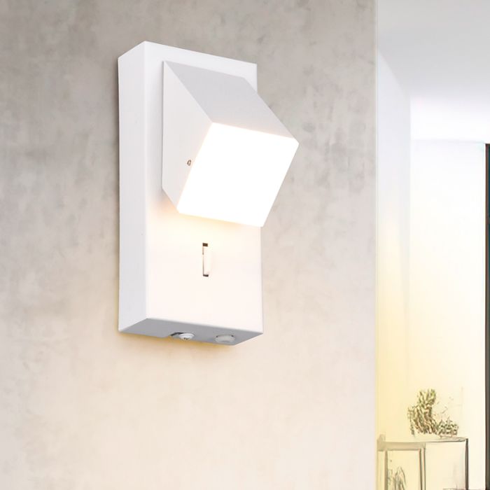 Aplique moderno blanco, Lok, 3W, 3000K LED