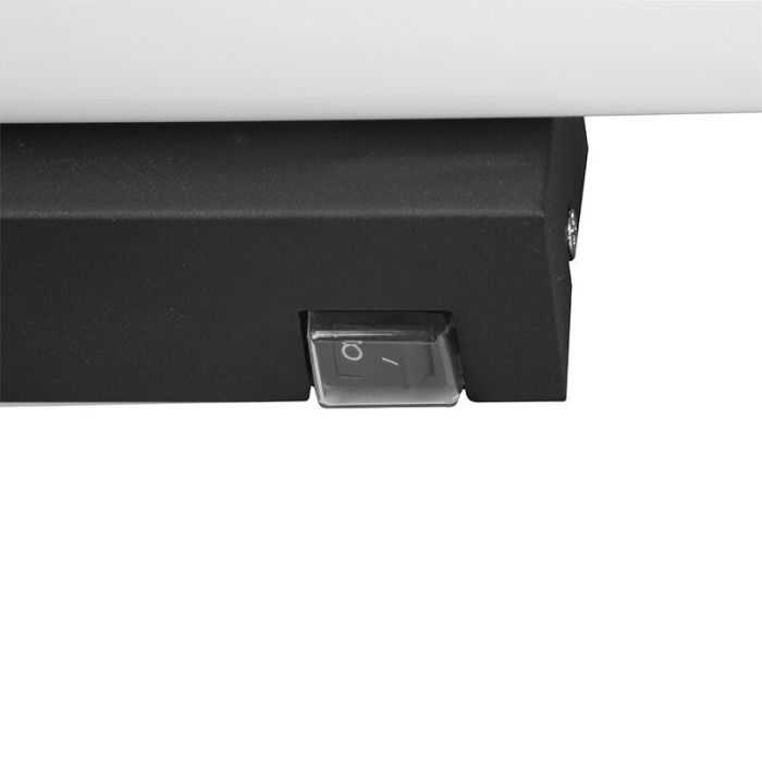 Aplique baño moderno negro, Staby, 8,6W, 3000K LED, IP44