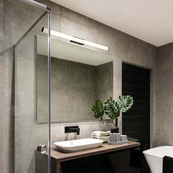 Aplique baño moderno negro, Staby, 8,6W, 3000K LED, IP44
