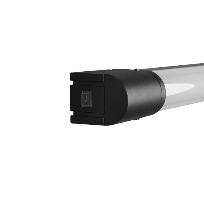 Aplique baño moderno negro, Bernou, 16W, 3000K LED, IP44