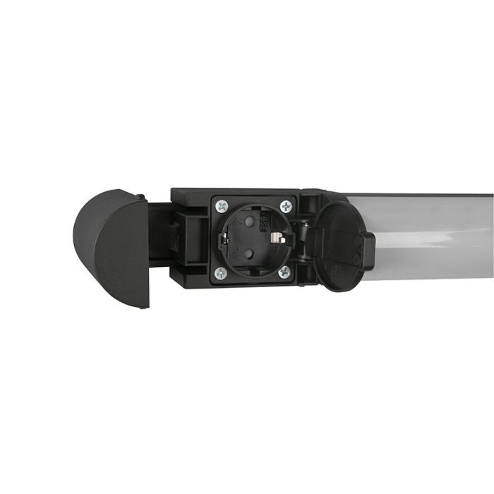 Aplique baño moderno negro, Bernou, 16W, 3000K LED, IP44