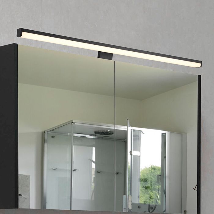 Aplique baño moderno negro, Celal, 11,5W, 3000K LED, IP44