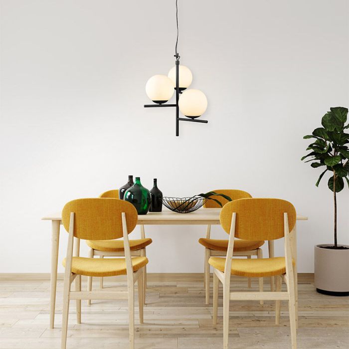 Lámpara colgante moderna blanca, Silkis
