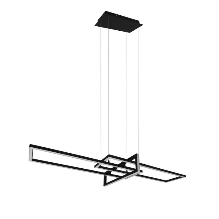 Lámpara colgante moderna negra, Hatun, 34W, 3000K LED