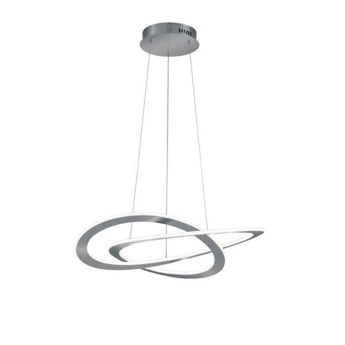 Lámpara colgante moderna níquel, Jamilla, 52W, 3000K LED