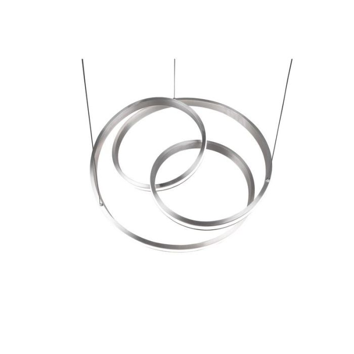 Lámpara colgante moderna níquel, Elyse, 60W, color de luz ajustable LED