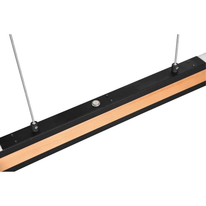 Lámpara colgante moderna madera, Cengiz, 40W, color de luz ajustable LED, con interruptor