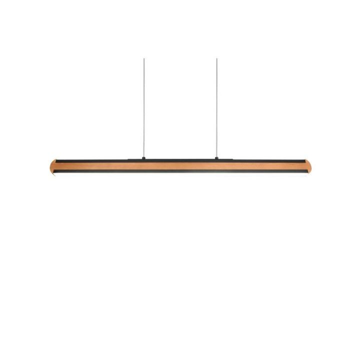 Lámpara colgante moderna madera, Cengiz, 40W, color de luz ajustable LED, con interruptor